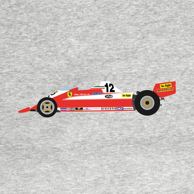 Ferrari 312T3 Gilles Villeneuve by s.elaaboudi@gmail.com